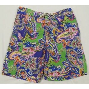 Vintage Ralph Lauren Polo Paisley Mens Swim Board Shorts Trunks S
